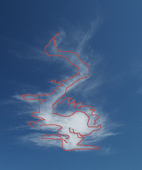 竜の形をした雲